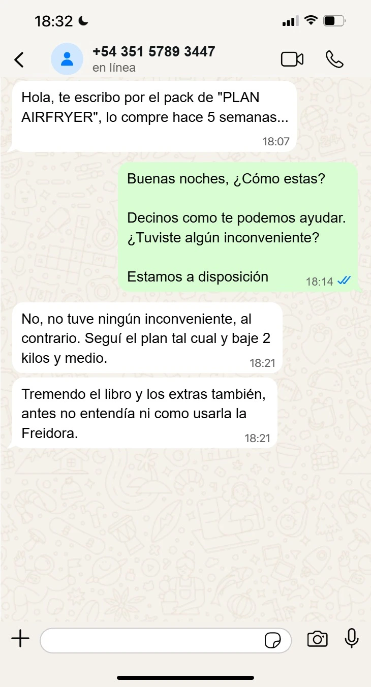 Testimonial 1 - Bajé 2 kilos y medio