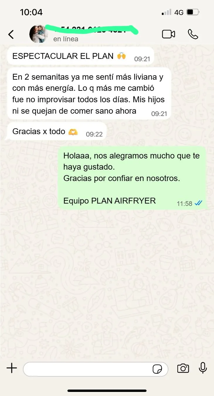 Testimonial 5 - Espectacular el plan